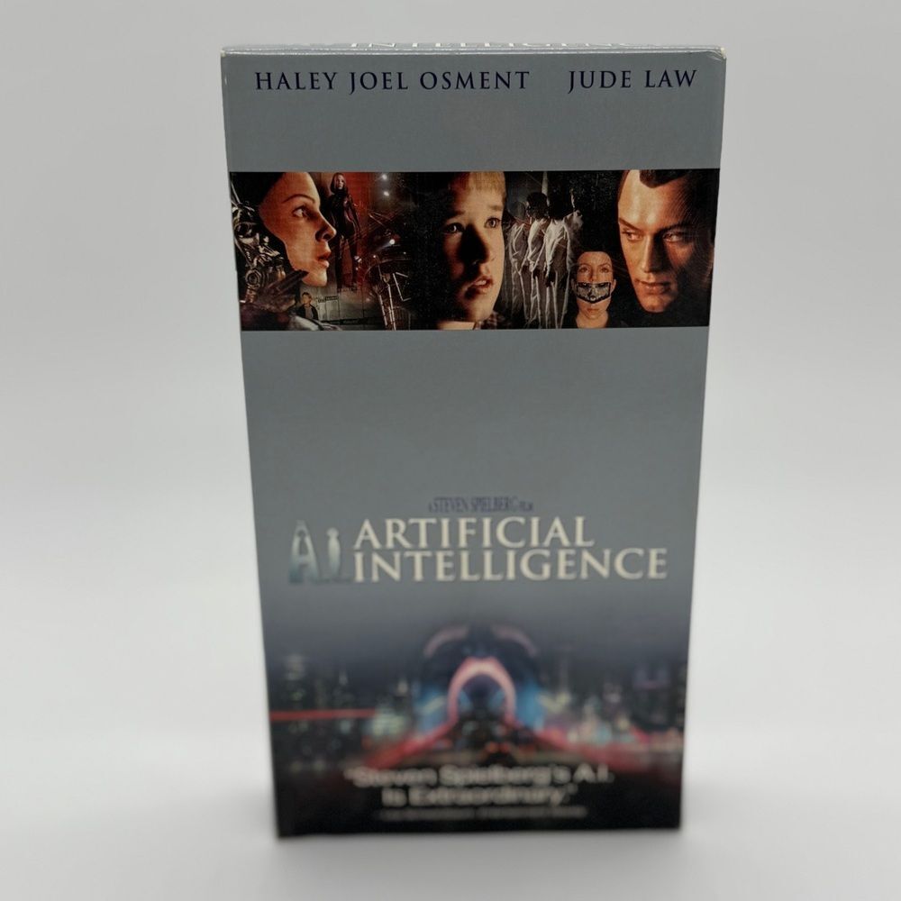 A.I. Artificial Intelligence VHS Movie Haley Joel Osment Jude Law Spielberg